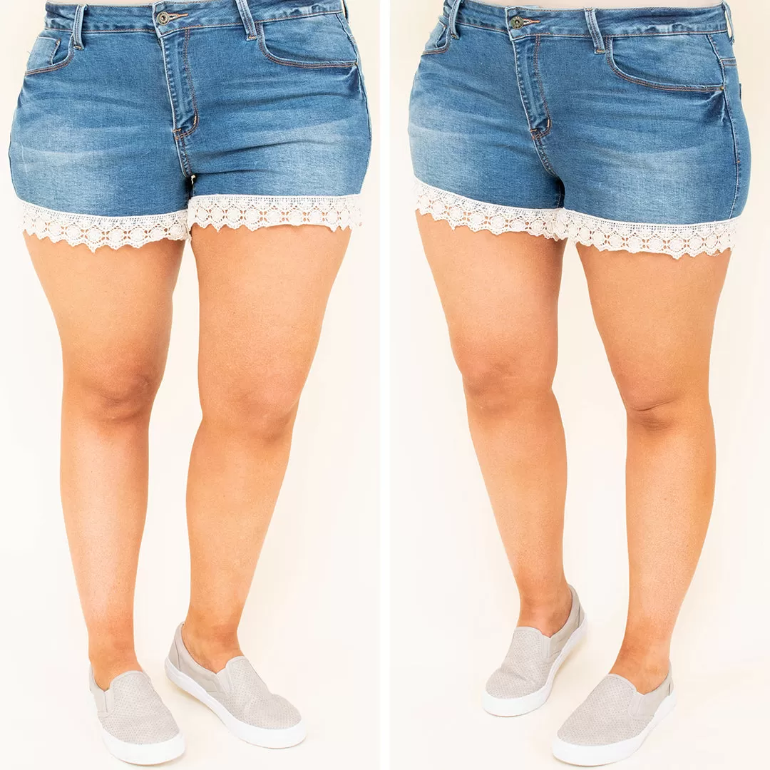 Face The Day Shorts, Vintage Wash