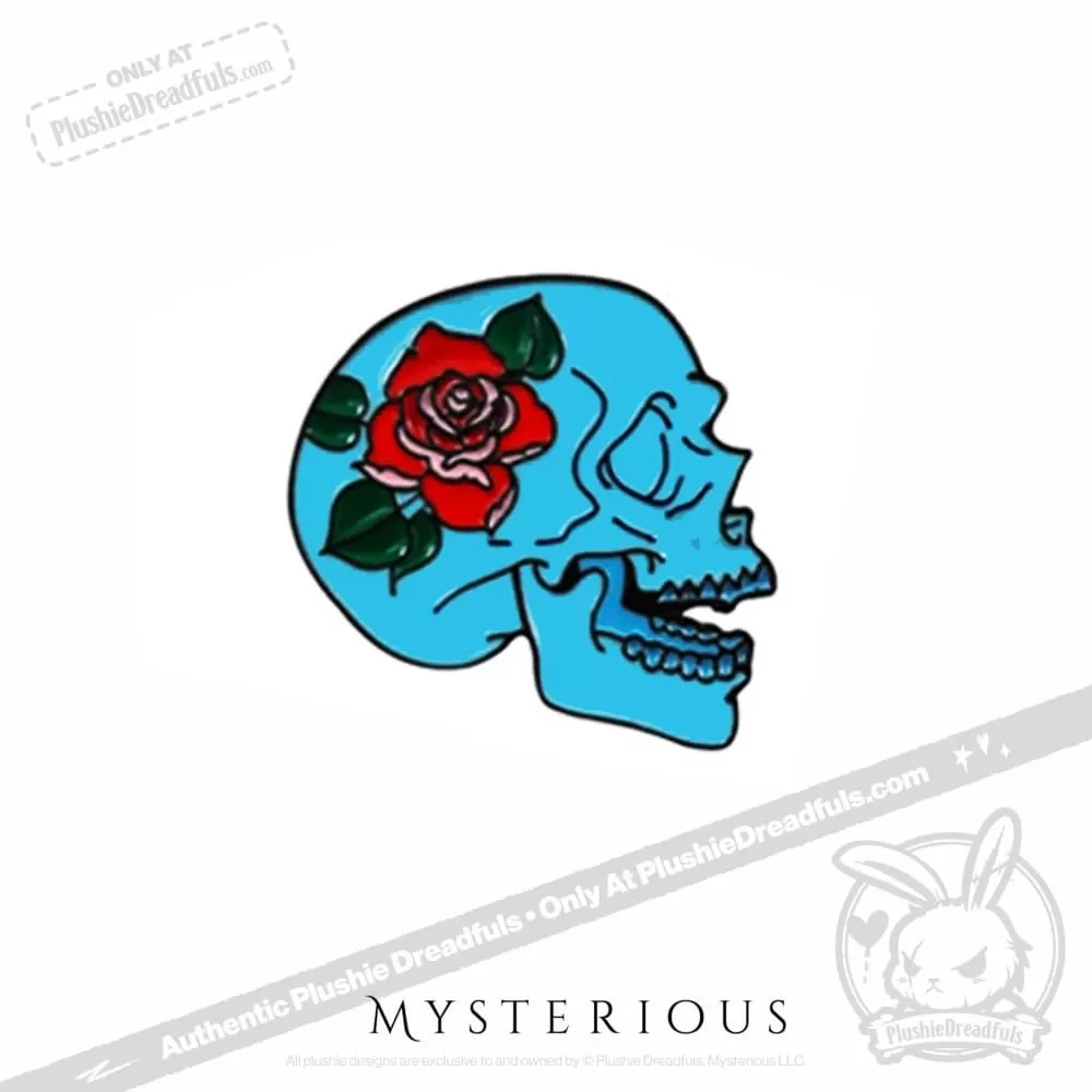 Flower Skull Pin Set