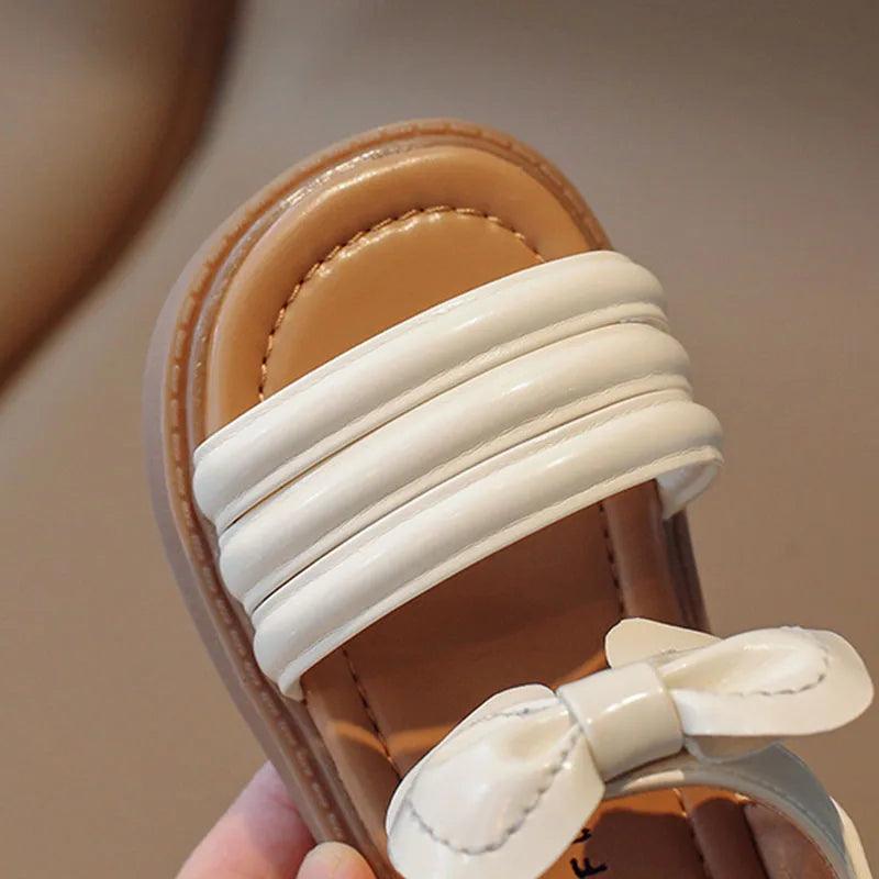 G06035 Girls Casual Sandals with Bow - Soft Children's Shoes