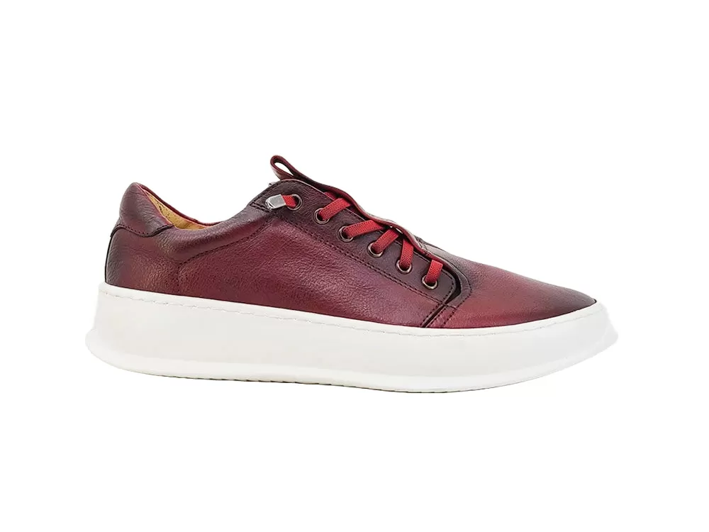 Genuine Calfskin Slip-On Sneakers