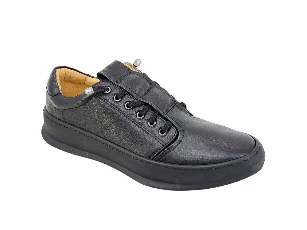 Genuine Calfskin Slip-On Sneakers