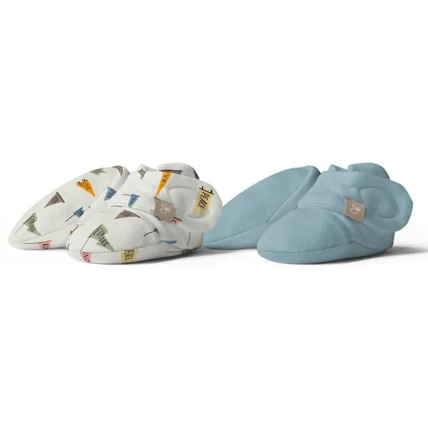 Goumi Stay On 2-Pack Baby Boots, Affirmations + Poolside