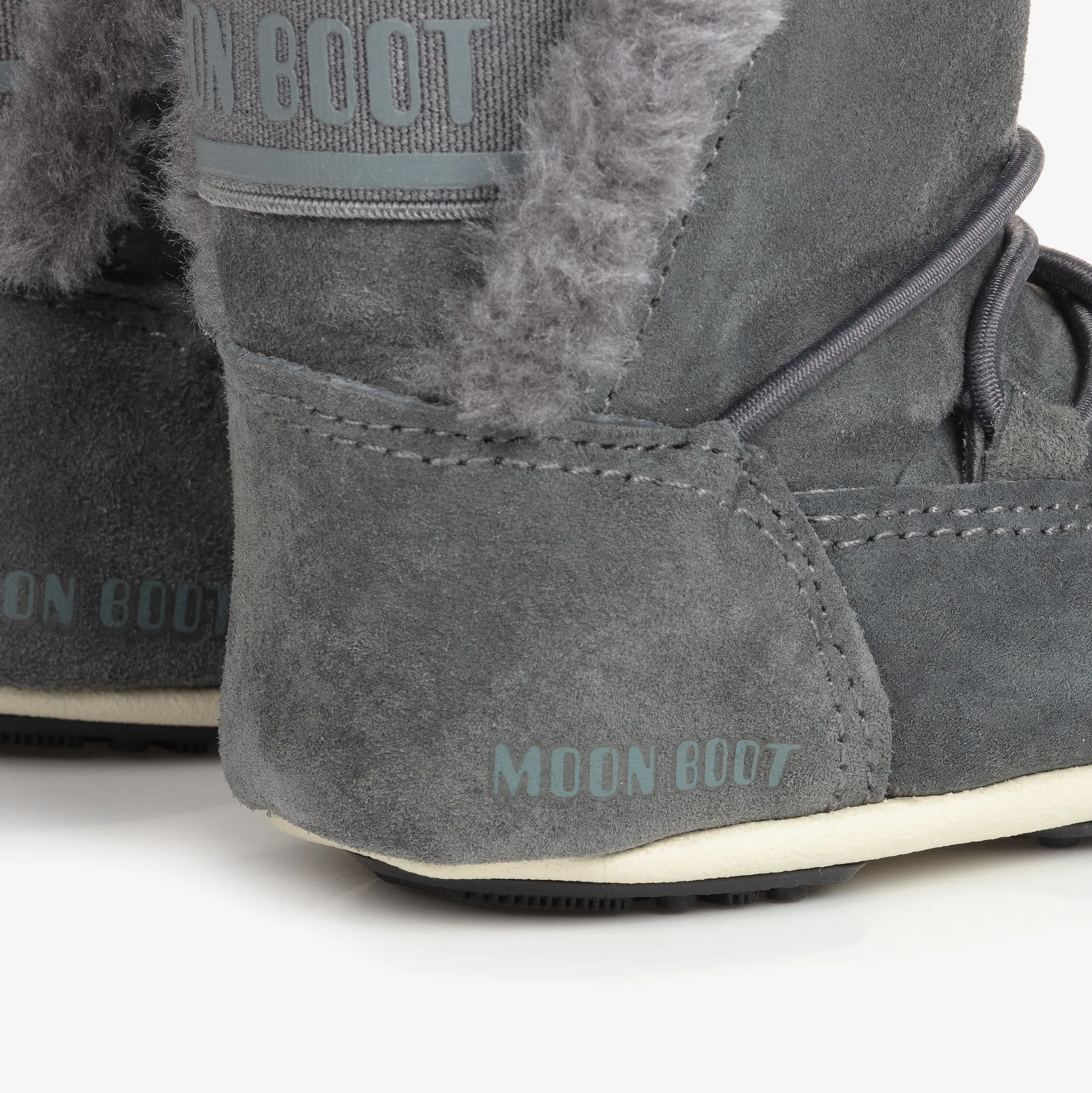 Grey Suede Baby Moon Boots