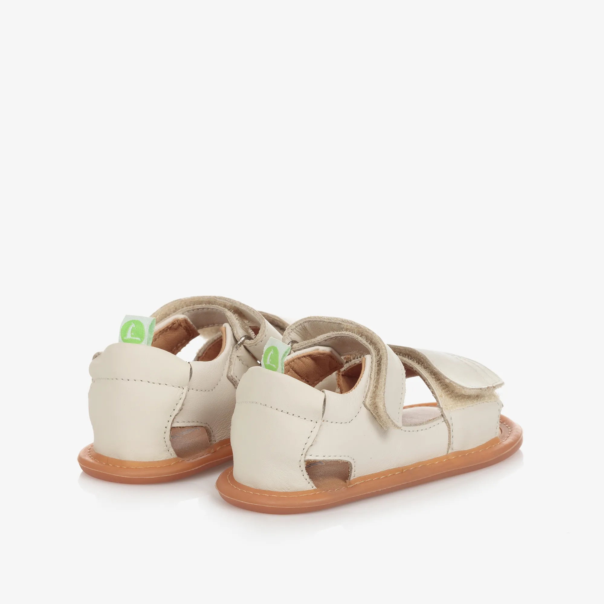 Ivory Leather Baby Sandals