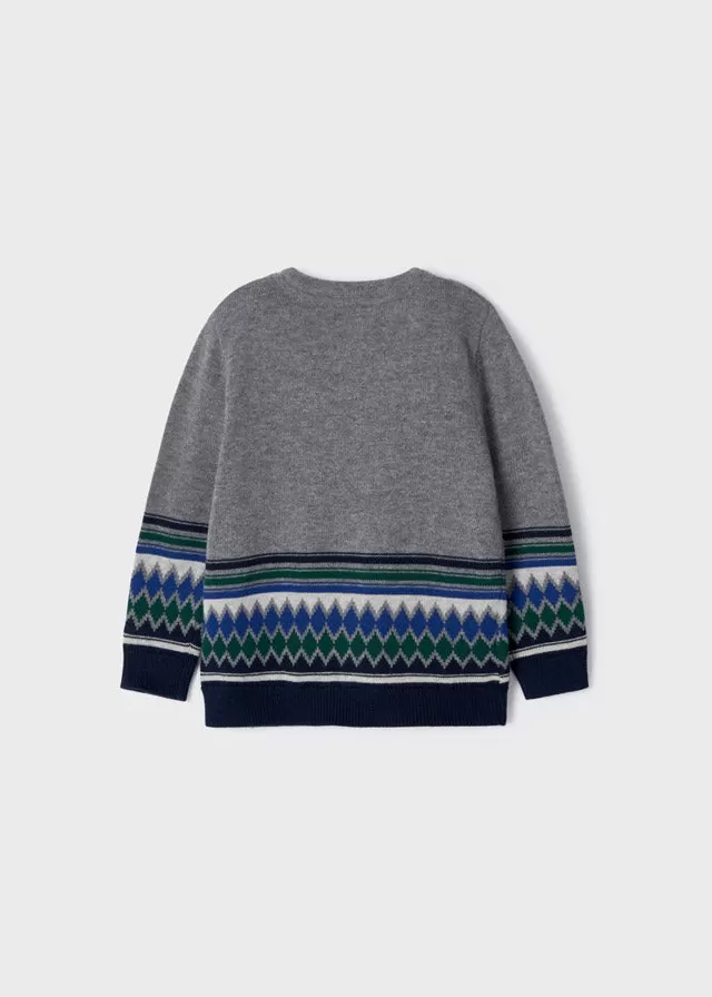 Jacquard jumper for boy - Rock