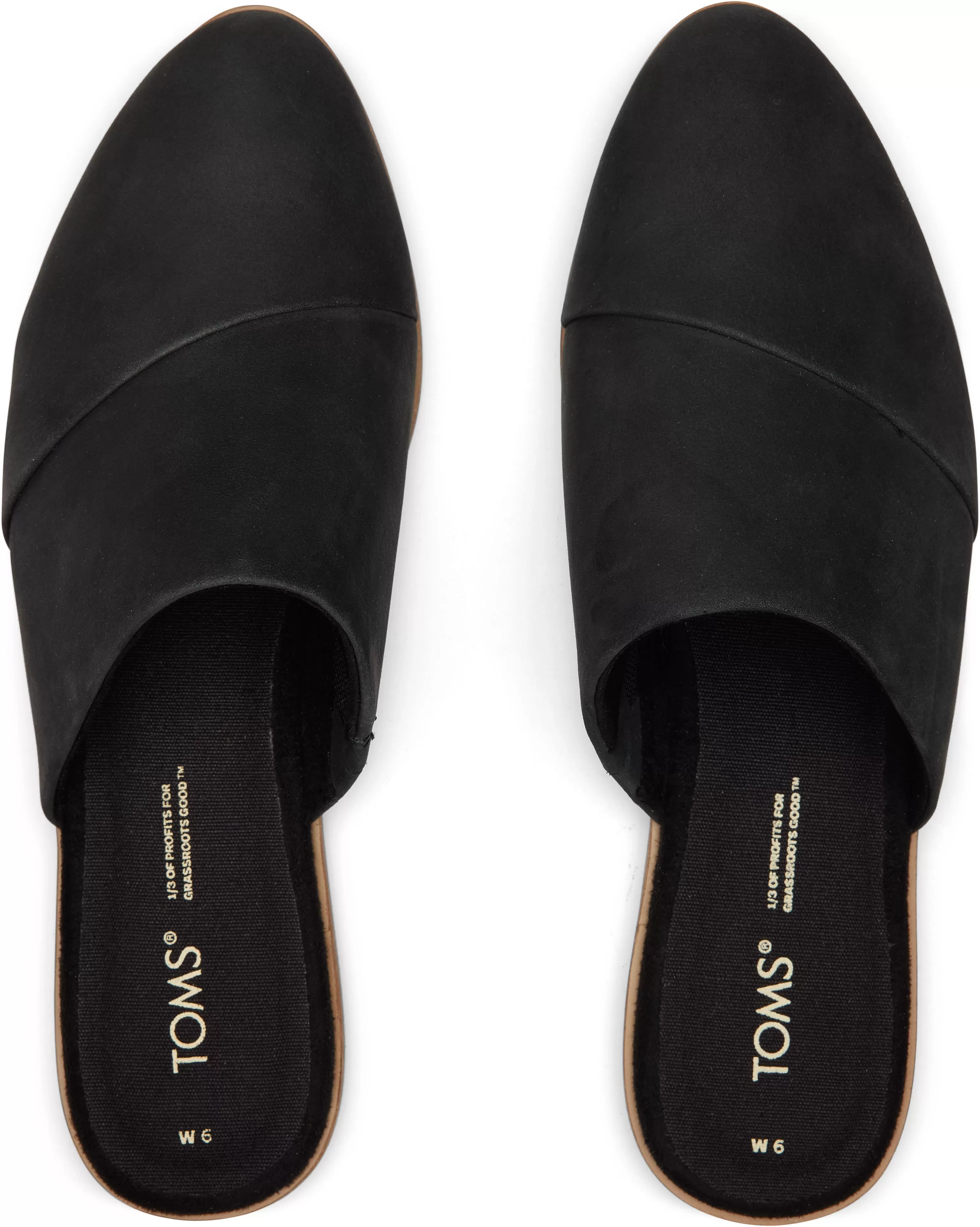 Jade Slip On Flat - Black Leather