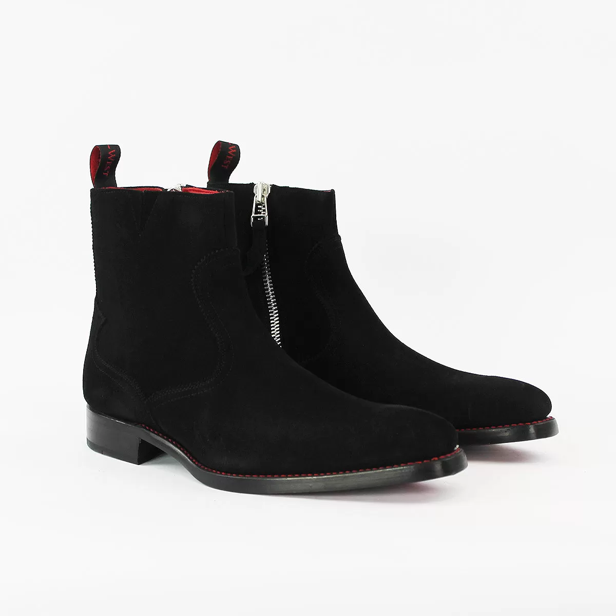 Jeffery West - Serial Dexter-B Suede Boots in Black