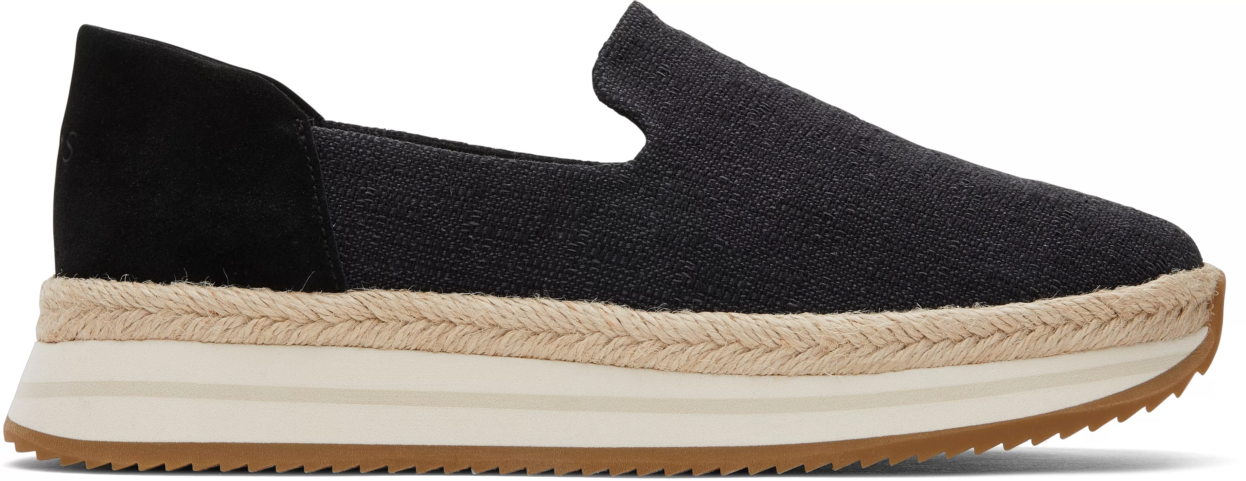 Jocelyn Espadrille Sneaker - Black Slub/Suede