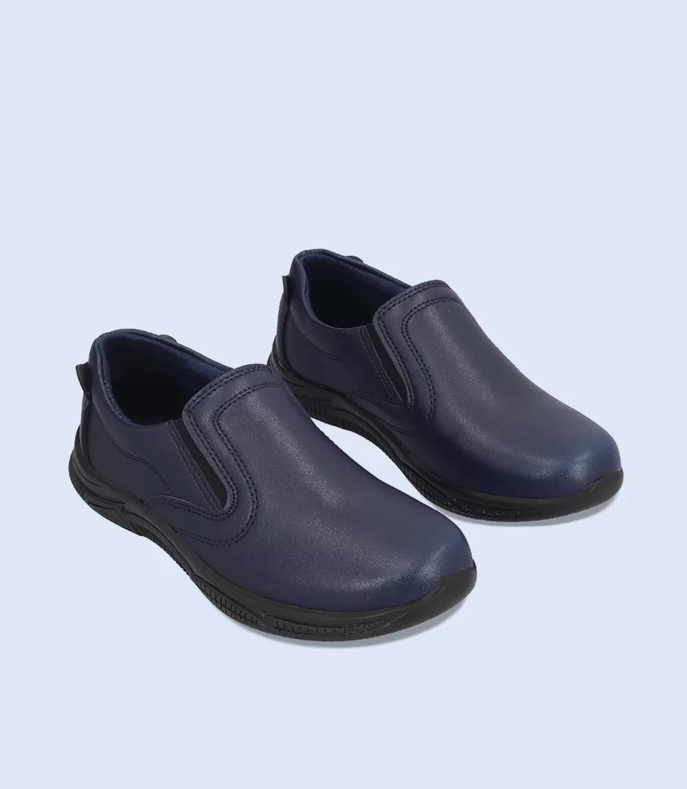 KB0051-NAVY-Boys Casual School Shoes