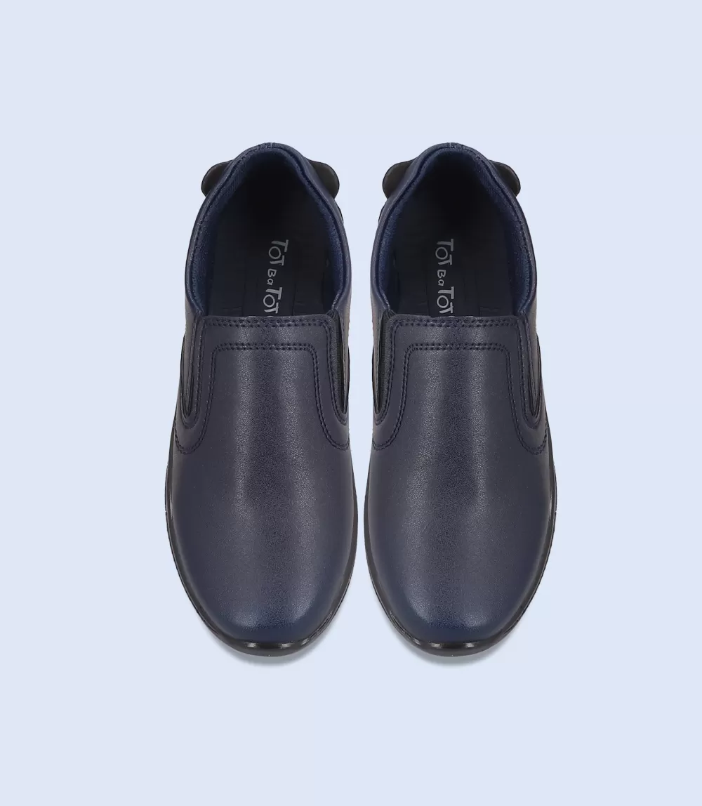 KB0051-NAVY-Boys Casual School Shoes