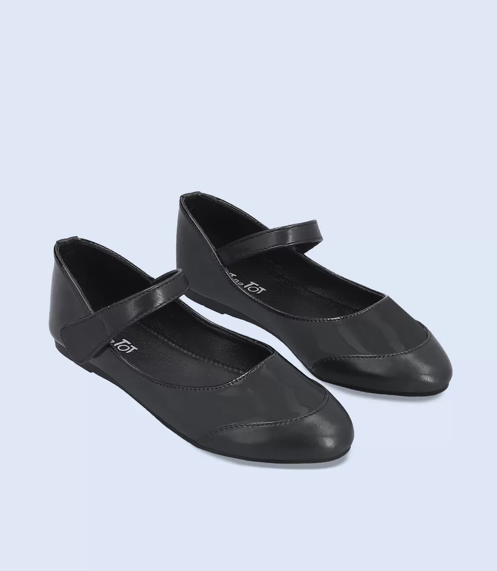 KG0050-BLACK-Girls Casual School Shoes