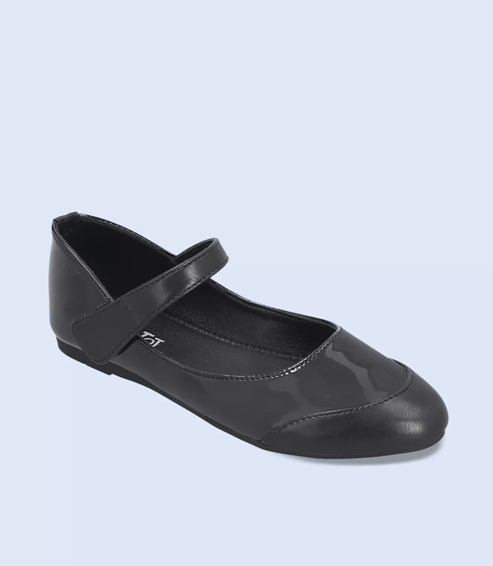 KG0050-BLACK-Girls Casual School Shoes