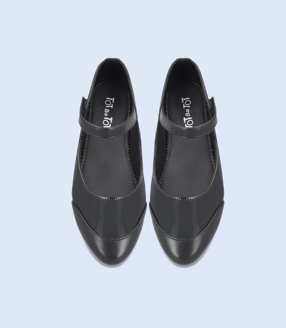 KG0050-BLACK-Girls Casual School Shoes