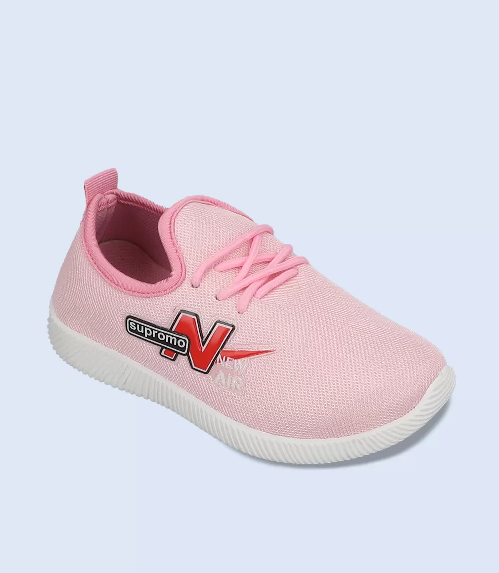 KG0085-PINK-Girls Casual Sneakers