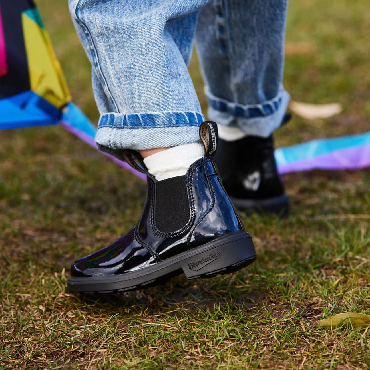 Kids Blundstone Patent Black - 2255