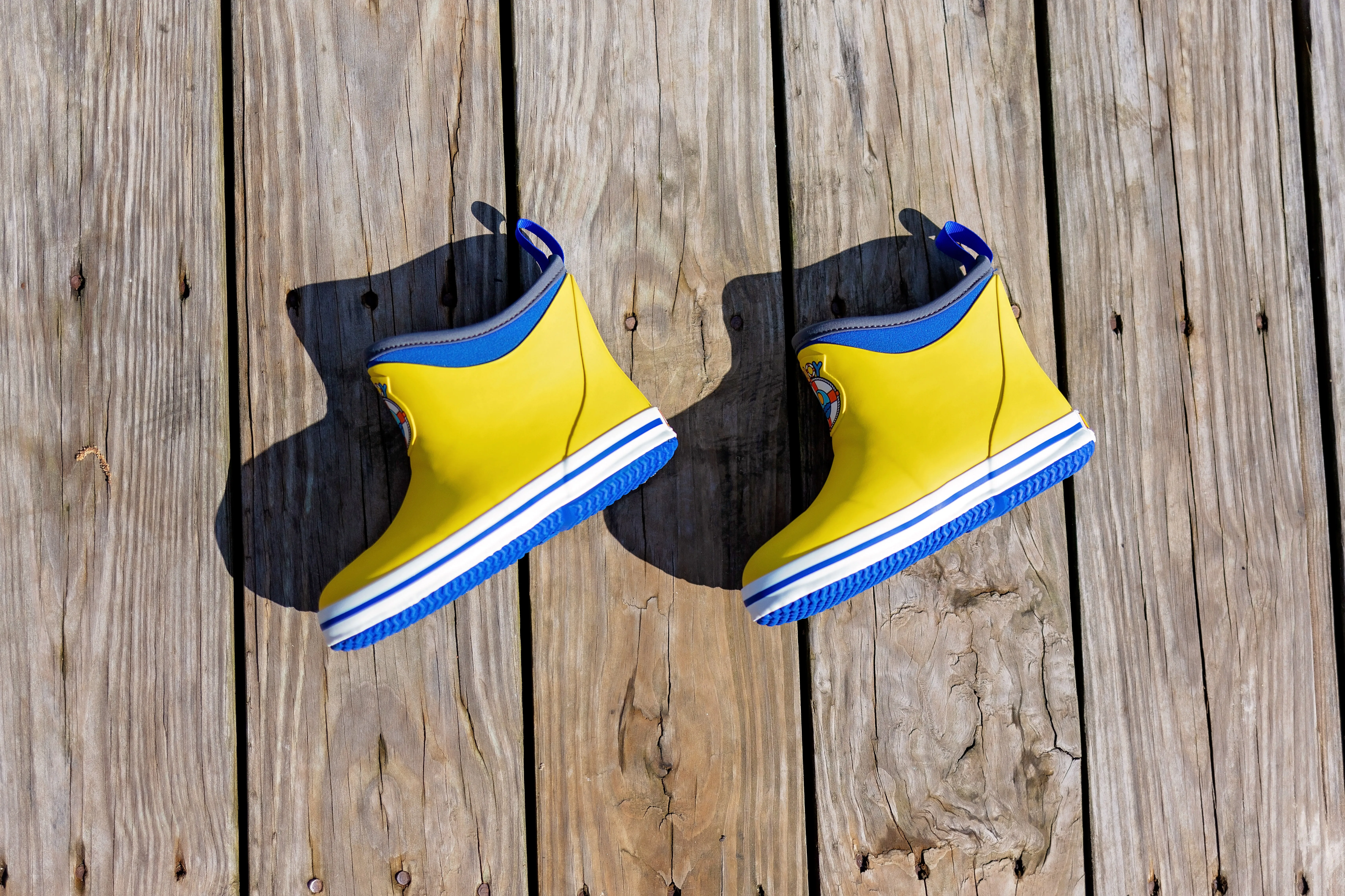 Kids Yellow/Blue Buoy Boots