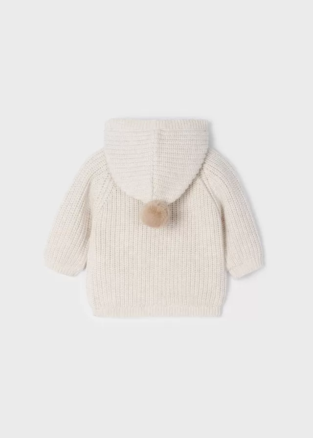 Knit cardigan for newborn boy - Cream vigo