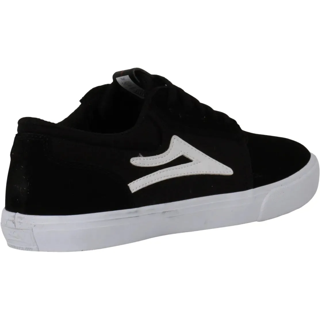 Lakai Griffin Kids Skate Shoes - Black/White Suede