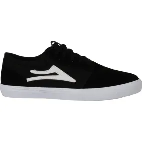 Lakai Griffin Kids Skate Shoes - Black/White Suede