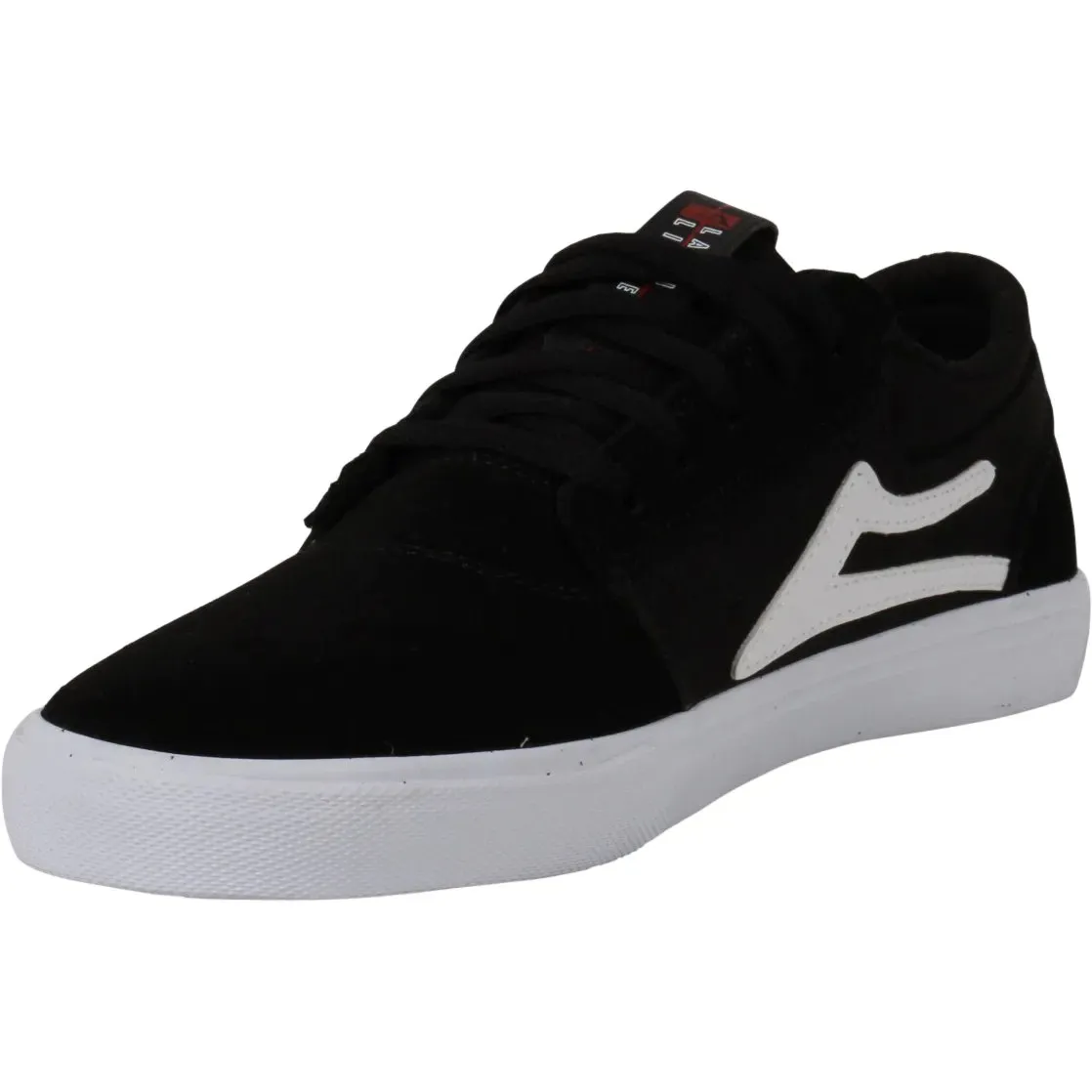 Lakai Griffin Kids Skate Shoes - Black/White Suede