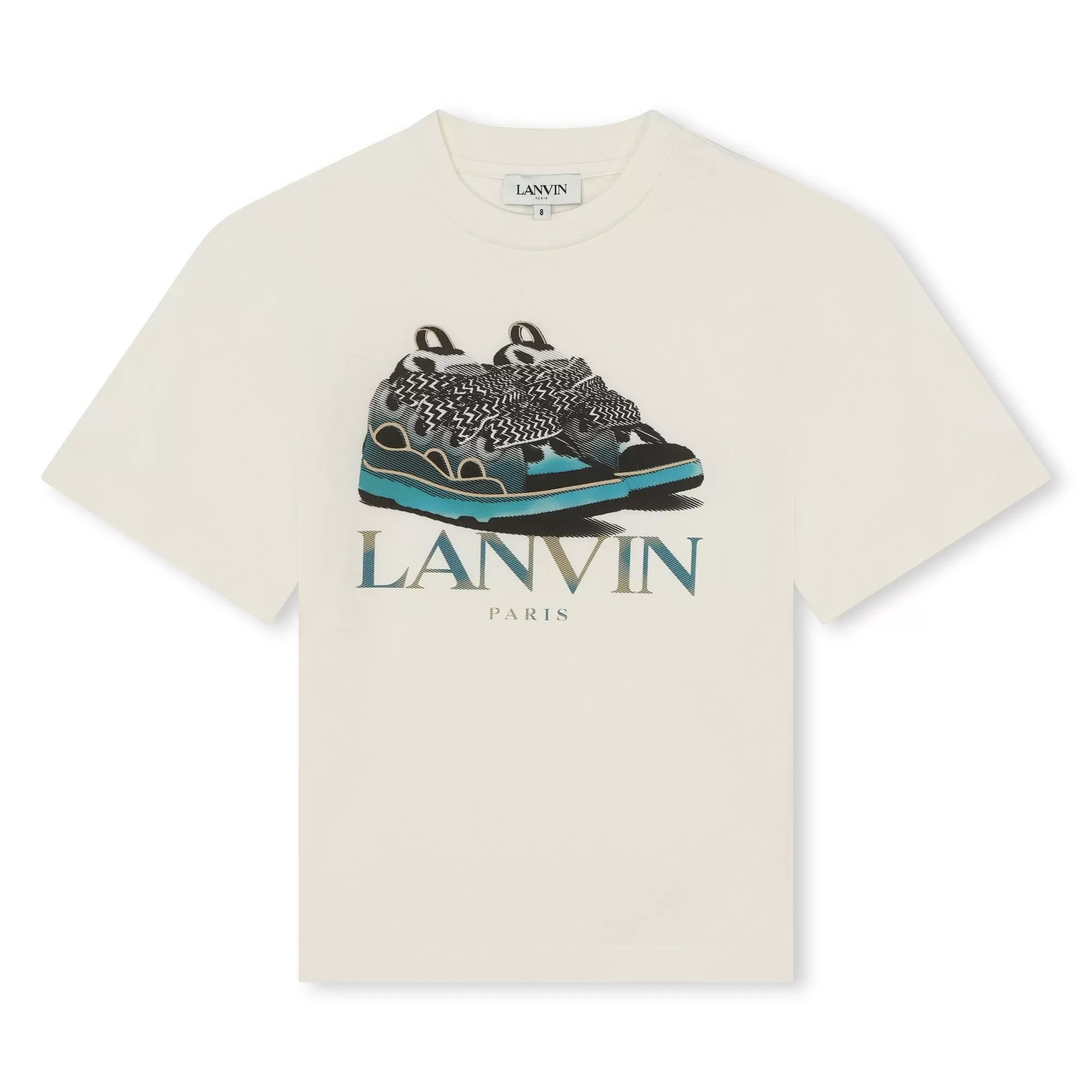 Lanvin T-Shirt Sneaker Logo Cream