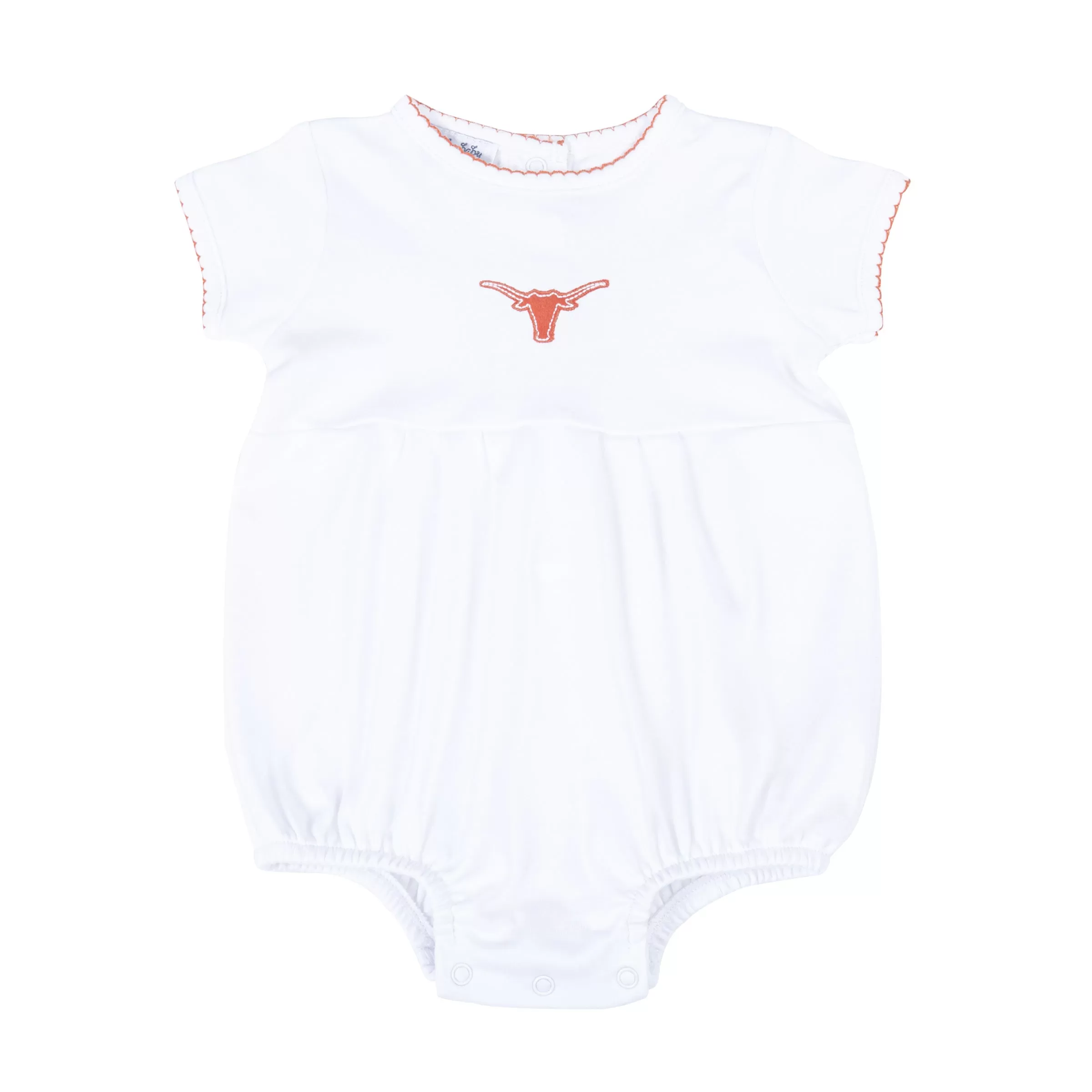 Lil' Longhorn Embroidered Short Sleeve Boy Bubble