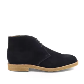 Loake - Rivington Boots in Navy Suede