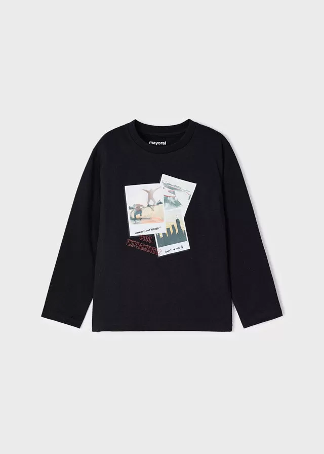 L/s t-shirt for boy - Black