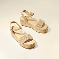 Macy's Madden Girl Julian-c Platform Raffia Wedge Sandals