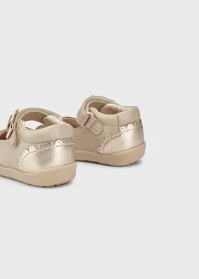 Mary jane shoes for baby girl - Gold