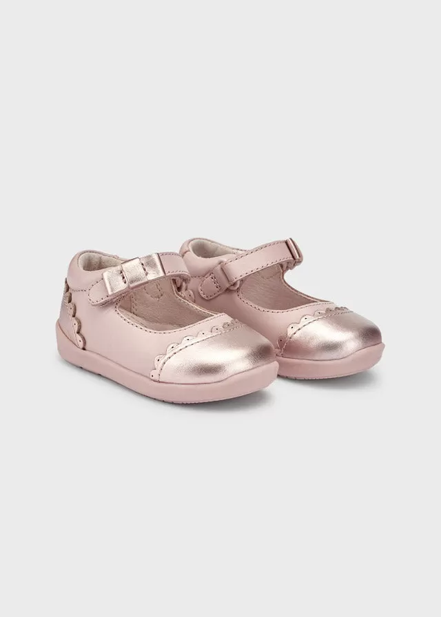 Mary jane shoes for baby girl - Nude