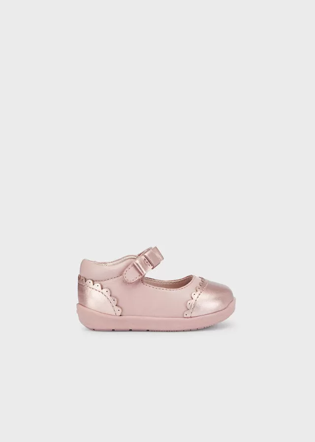 Mary jane shoes for baby girl - Nude