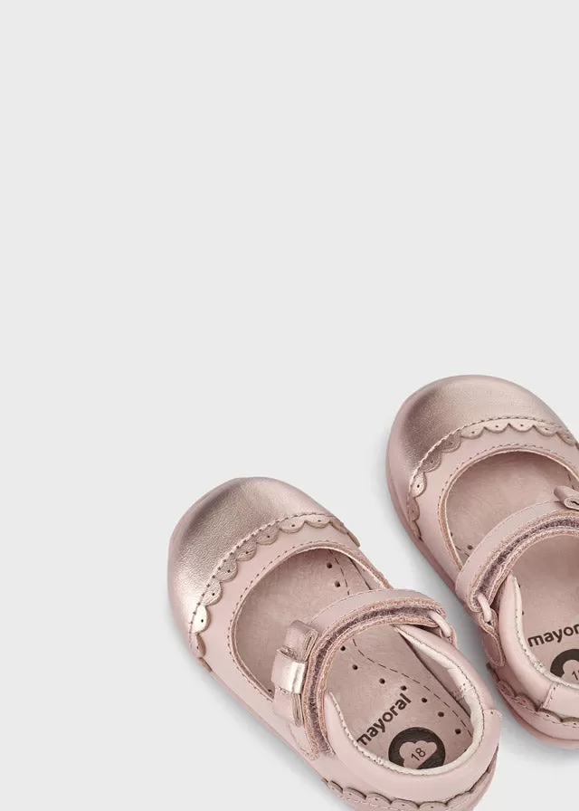 Mary jane shoes for baby girl - Nude