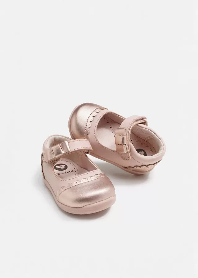 Mary jane shoes for baby girl - Nude