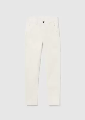 Mayoral Basic trousers for teen boy - Natural