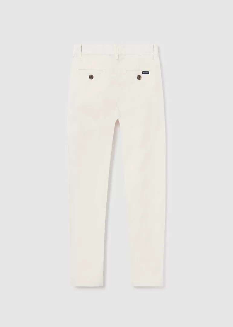 Mayoral Basic trousers for teen boy - Natural