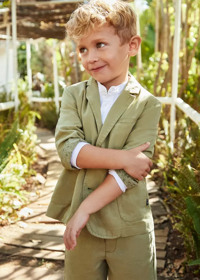 Mayoral Linen jacket for boy - Kiwi