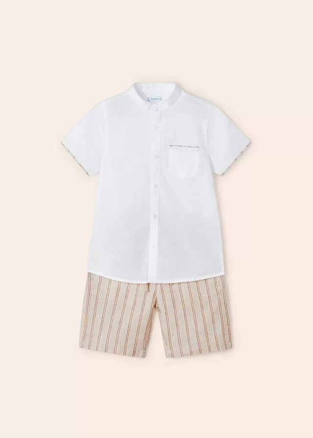 Mayoral Linen short set for boy - TapicoA