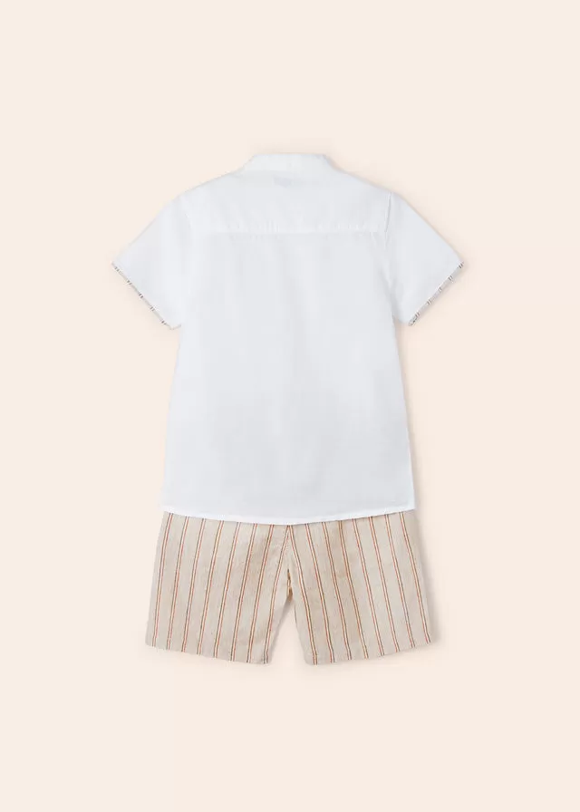 Mayoral Linen short set for boy - TapicoA