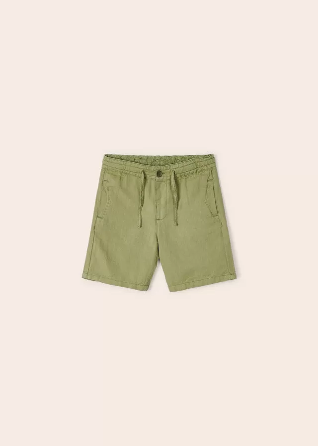 Mayoral Linen shorts for boy - Kiwi