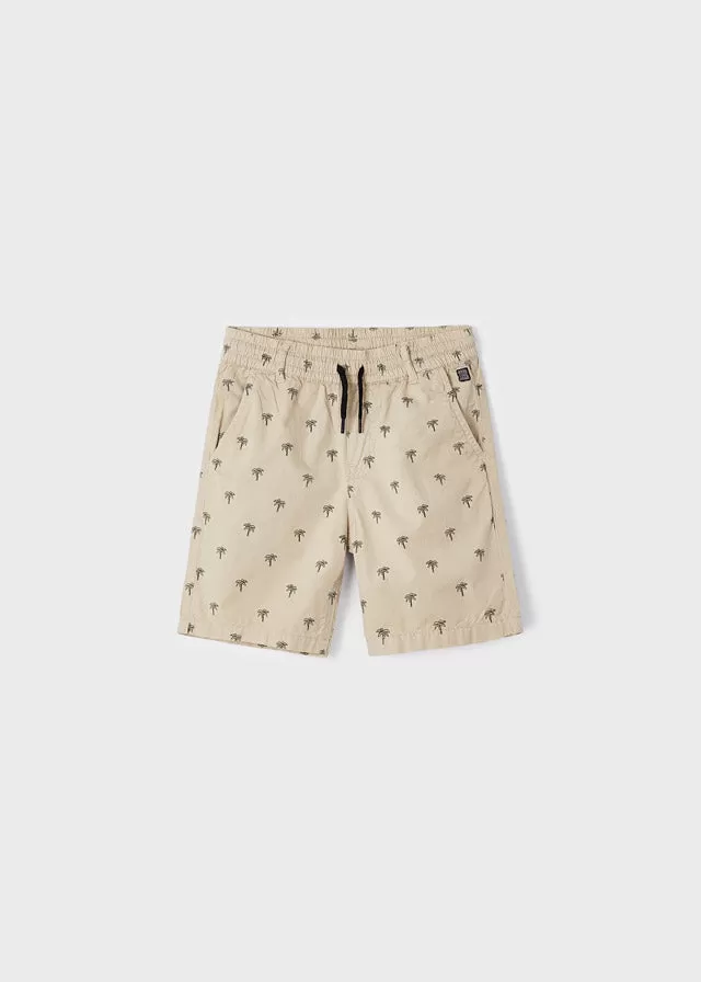 Mayoral Printed shorts for boy - Beige