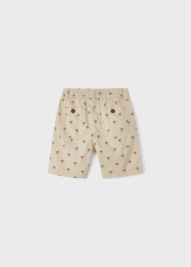 Mayoral Printed shorts for boy - Beige