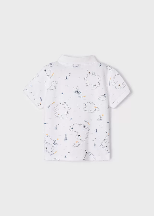 Mayoral S/s polo for boy - White