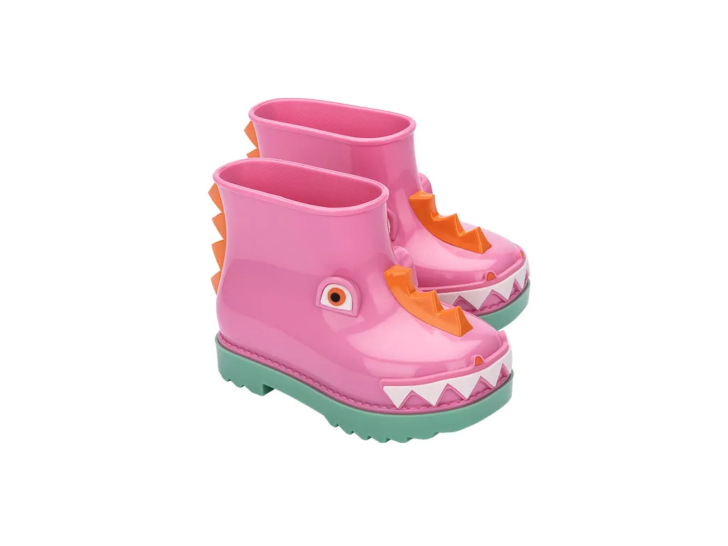 Mini Melissa Rain Boot Fabula Pink Boots For Baby Girls