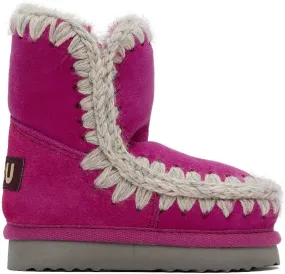 Mou Baby Pink Suede Ankle Boots