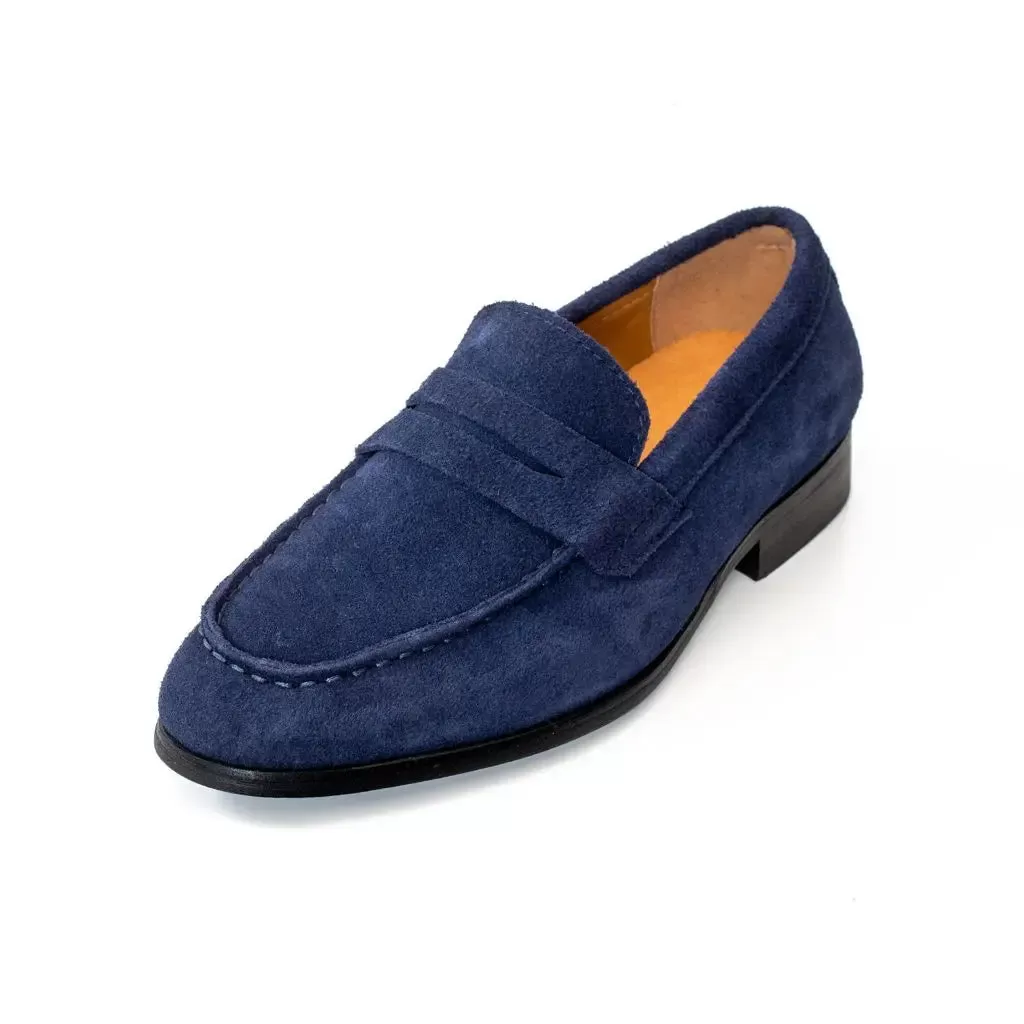 Navy Chamois Shoes