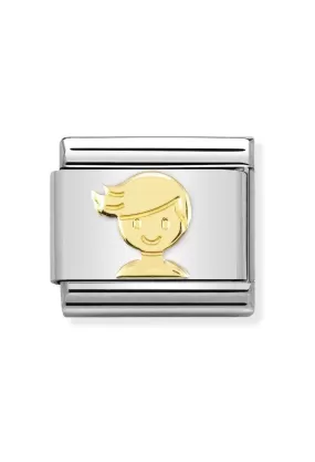 Nomination Composable Classic Link Boy in 18k Gold