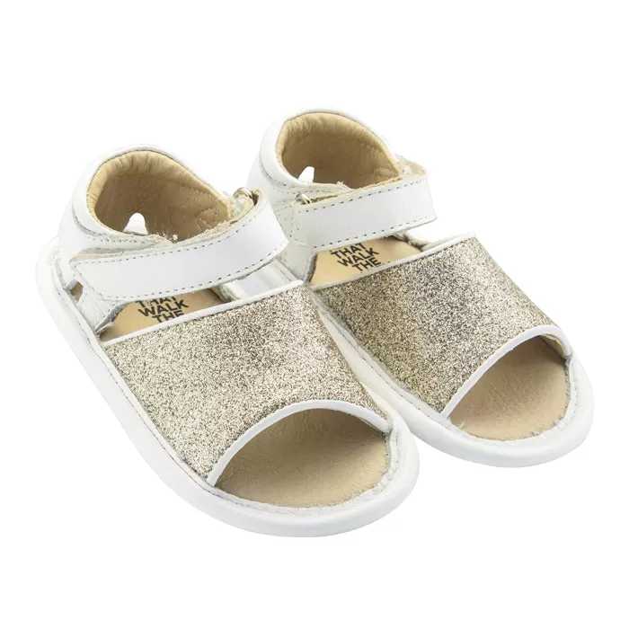 Old Soles Baby Glam Bub Sandals Snow White And Gold