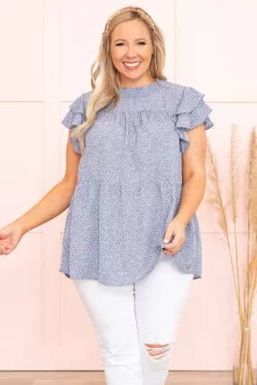 Open To Suggestions Top, Denim