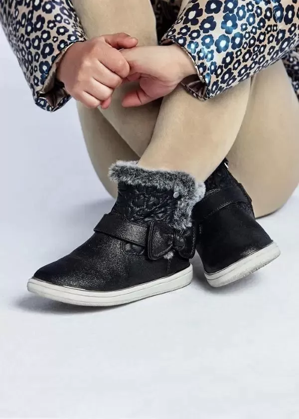 Padded boots for girl - Black